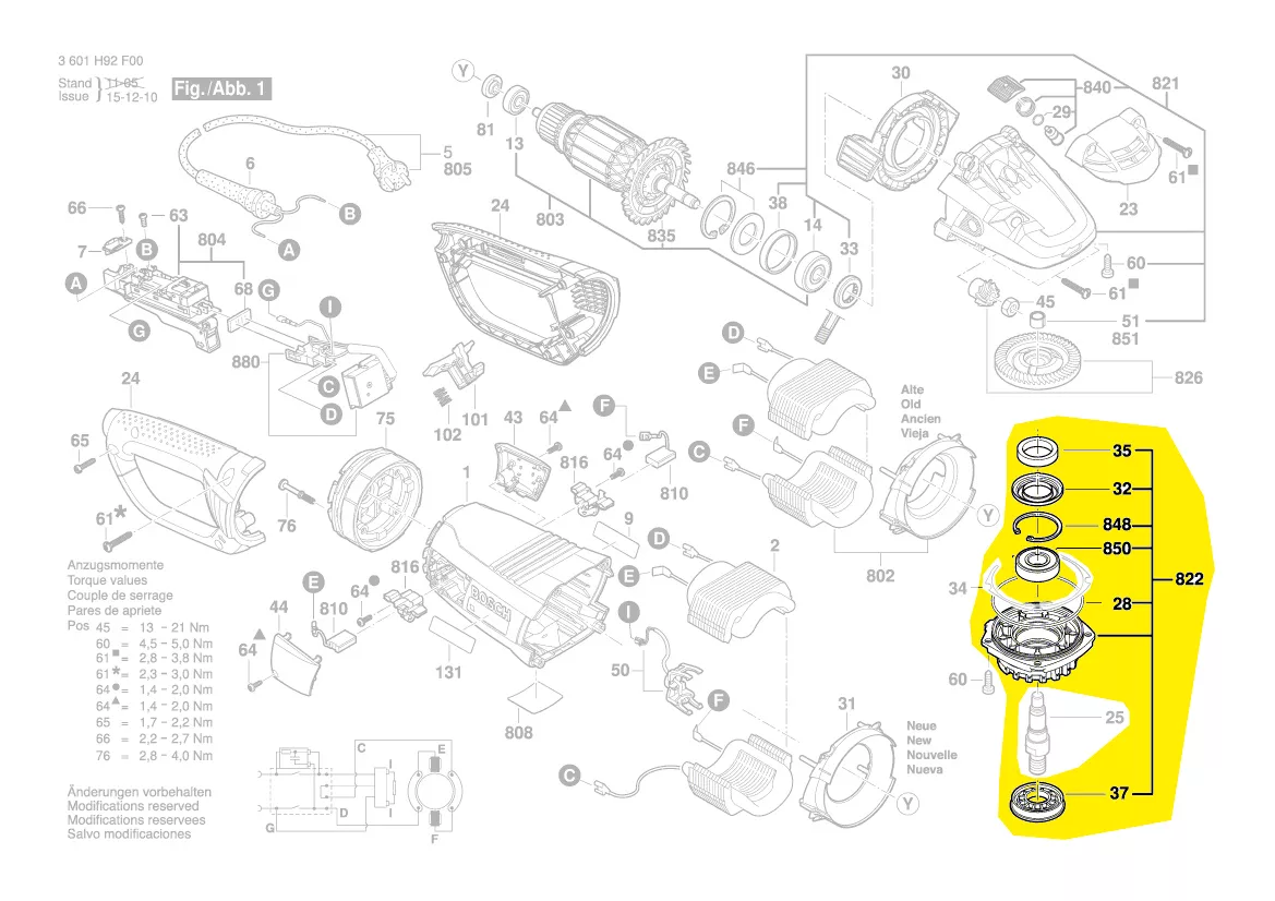 Flasque de palier réf. 1 607 000 C24 BOSCH